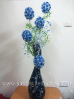 Hoa Tú Cầu Trắng Xanh -  Mã: HPL 17