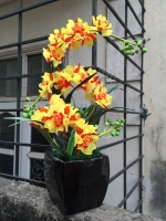 Hoa Pha Lê Nghệ Thuật: Hoa Lan Hoàng Hậu - Mã: HPL 90