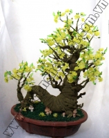 Hoa Pha Lê Nghệ Thuật: Hoa Mai Vàng - Mã: HPL 93