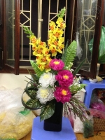 Hoa Pha Lê - Hoa Mẫu Đơn - Mã: HPL 195