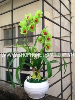 Hoa Pha Lê - Hoa Địa Lan Xanh Cốm - Mã: HPL 223