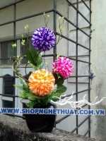 Hoa cẩm tú cầu pha lê