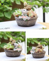 Chậu giả gỗ hình thú