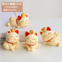 Mèo thần tài 4 dáng (đơn)