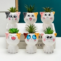 Chậu động vật Mèo ngồi cao