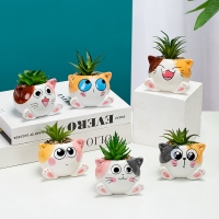 Chậu động vật Mèo ngồi thấp