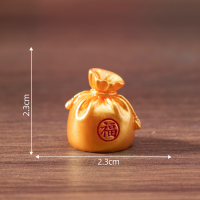 Túi tiền chữ Phúc vàng (Cỡ to)