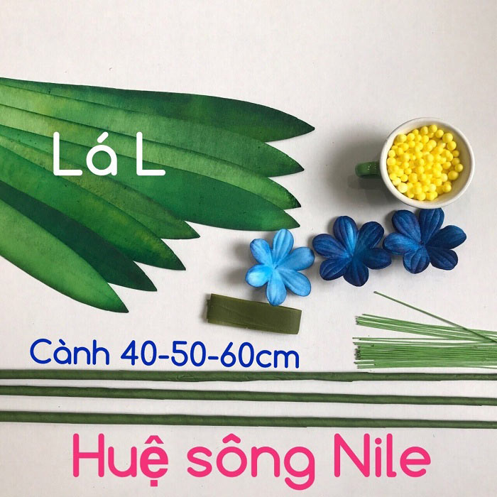 Bộ nguyên liệu làm hoa huệ sông Nin