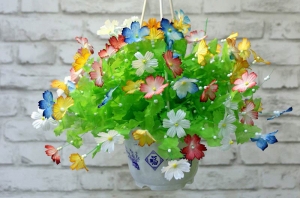 Hướng dẫn làm hoa giấy lụa 3d đẹp như thật